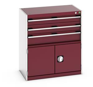 40012023.** Bott Cubio drawer cabinet with overall dimensions of 800mm wide x 525mm deep x 900mm high...